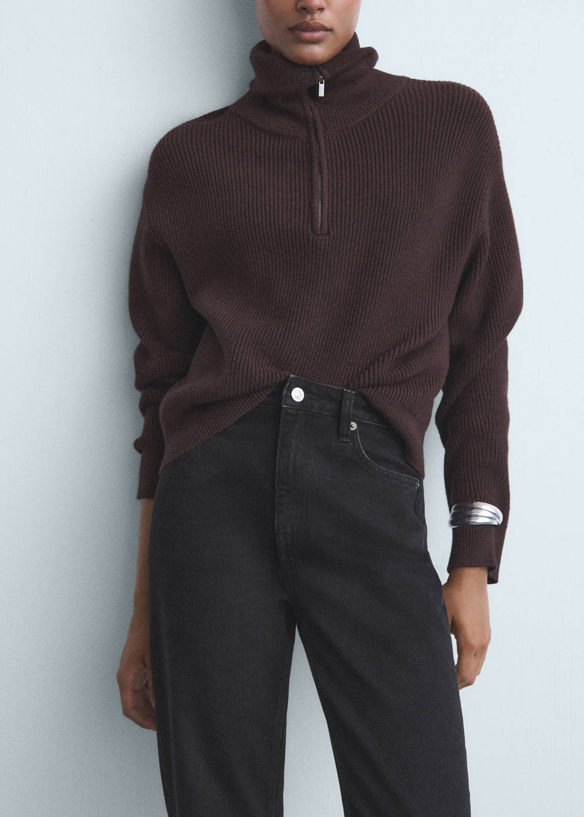 Mom2000 high-rise jeans — Black denim