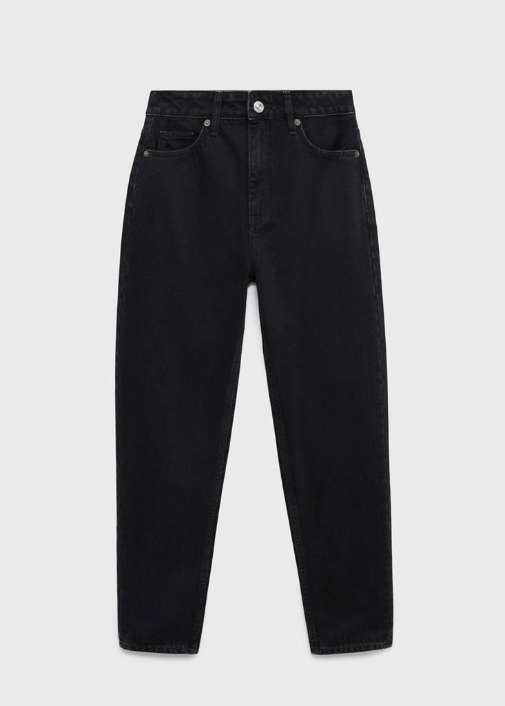 Mom2000 high-rise jeans — Black denim