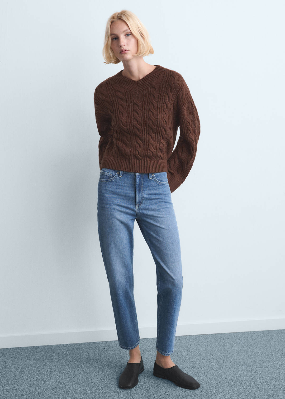 Mom2000 high-rise jeans — Medium Blue