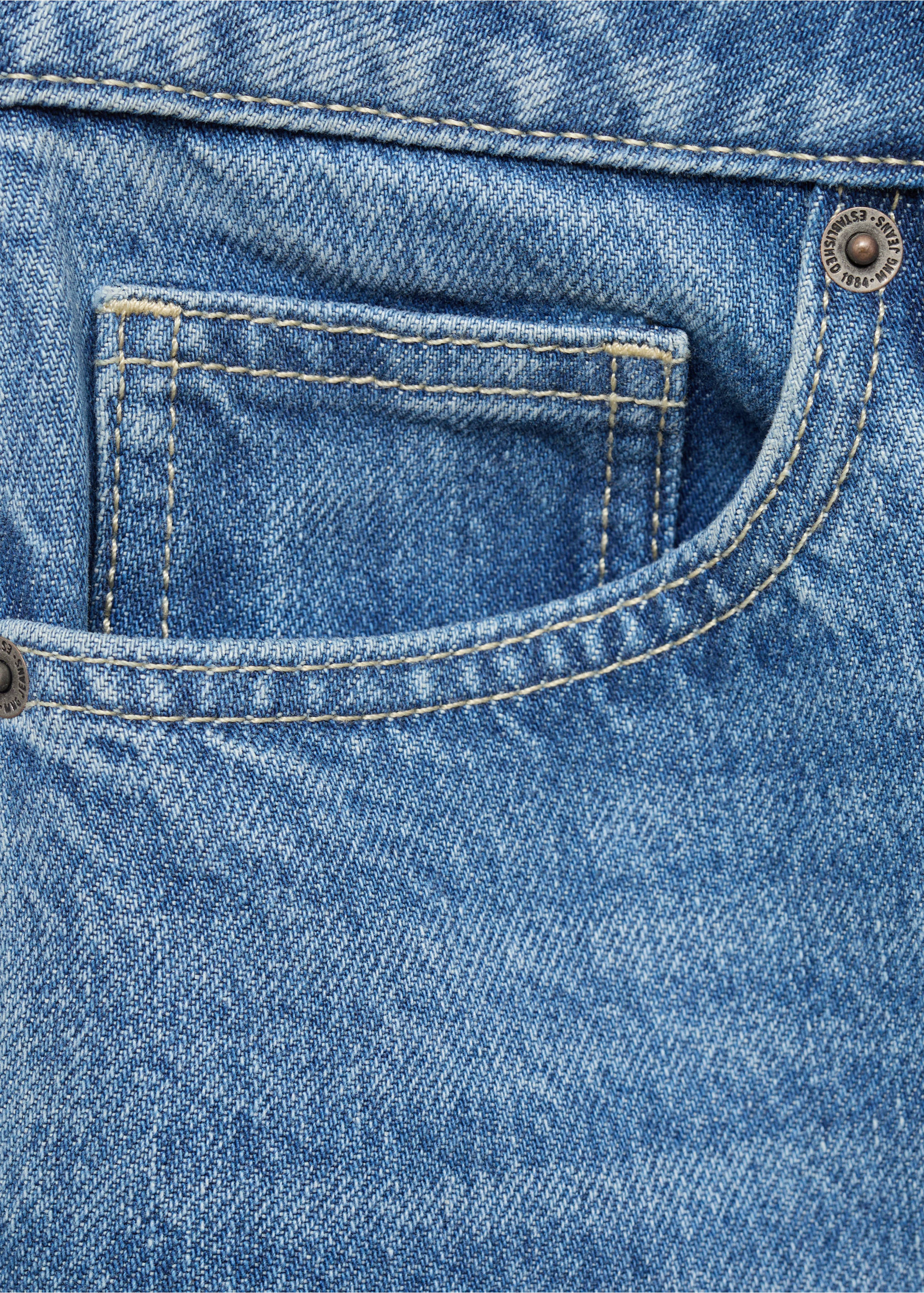 Mom2000 high-rise jeans - Details of the article 0, Medium Blue. Ref: 27031284-00.