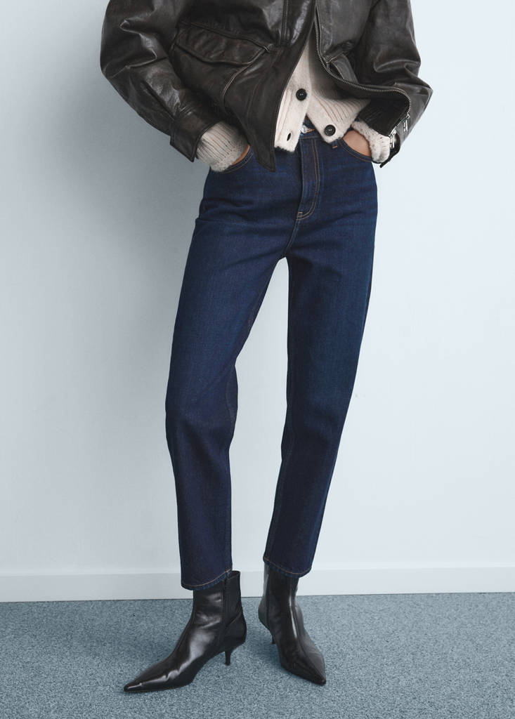 Mom2000 high-rise jeans — Dark Blue
