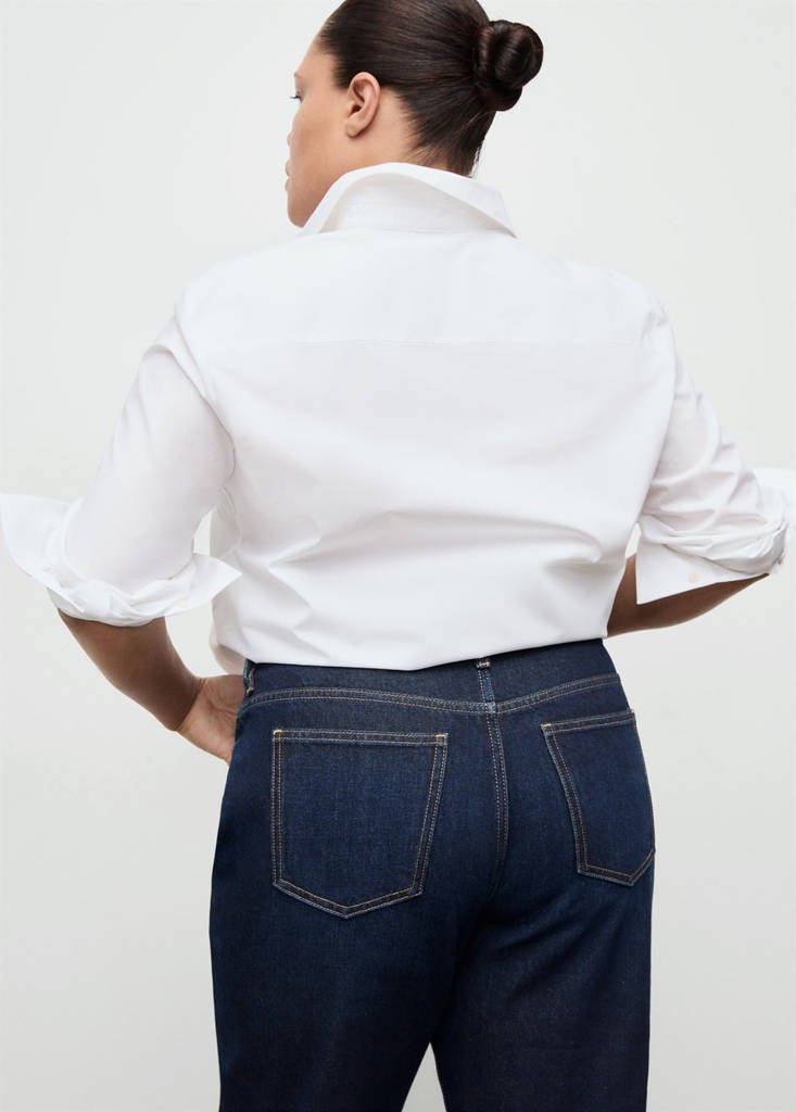 Mom2000 high-rise jeans — Dark Blue