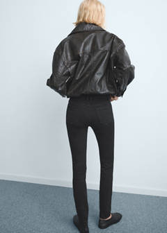 Mid-rise skinny jeans — Black denim 3