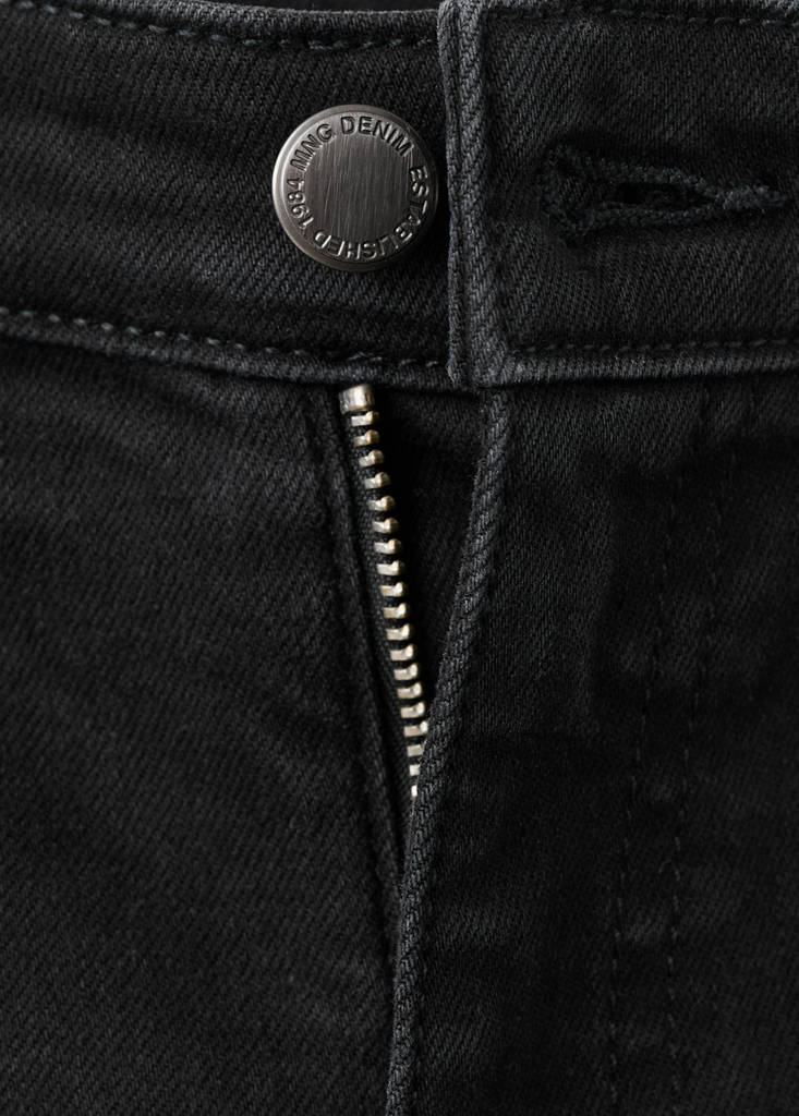 Mid-rise skinny jeans — Black denim
