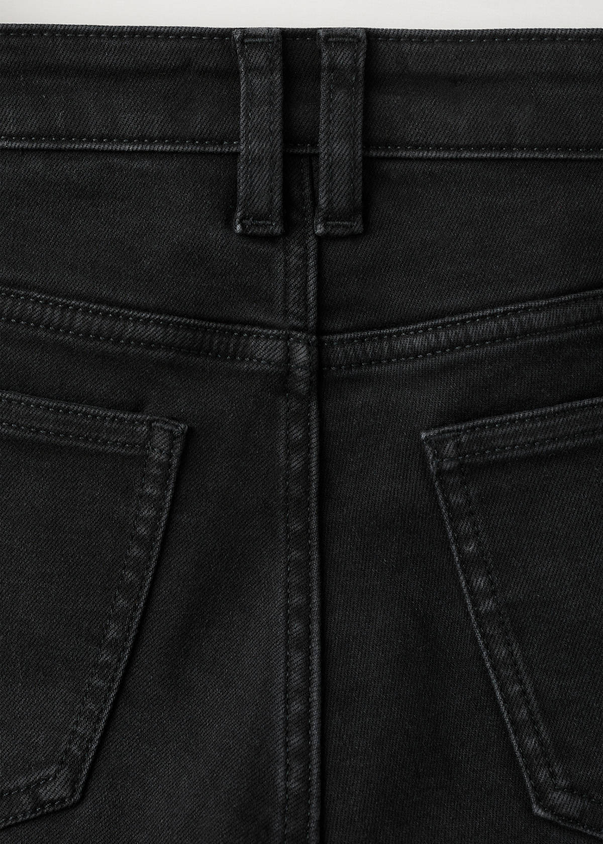 Mid-rise skinny jeans — Black denim
