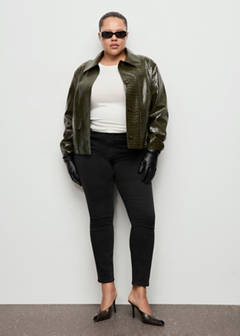 Mid-rise skinny jeans — Black denim 6