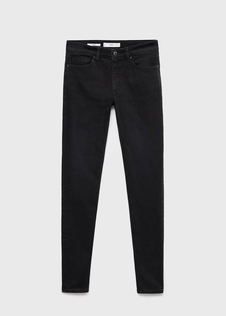 Mid-rise skinny jeans — Black denim