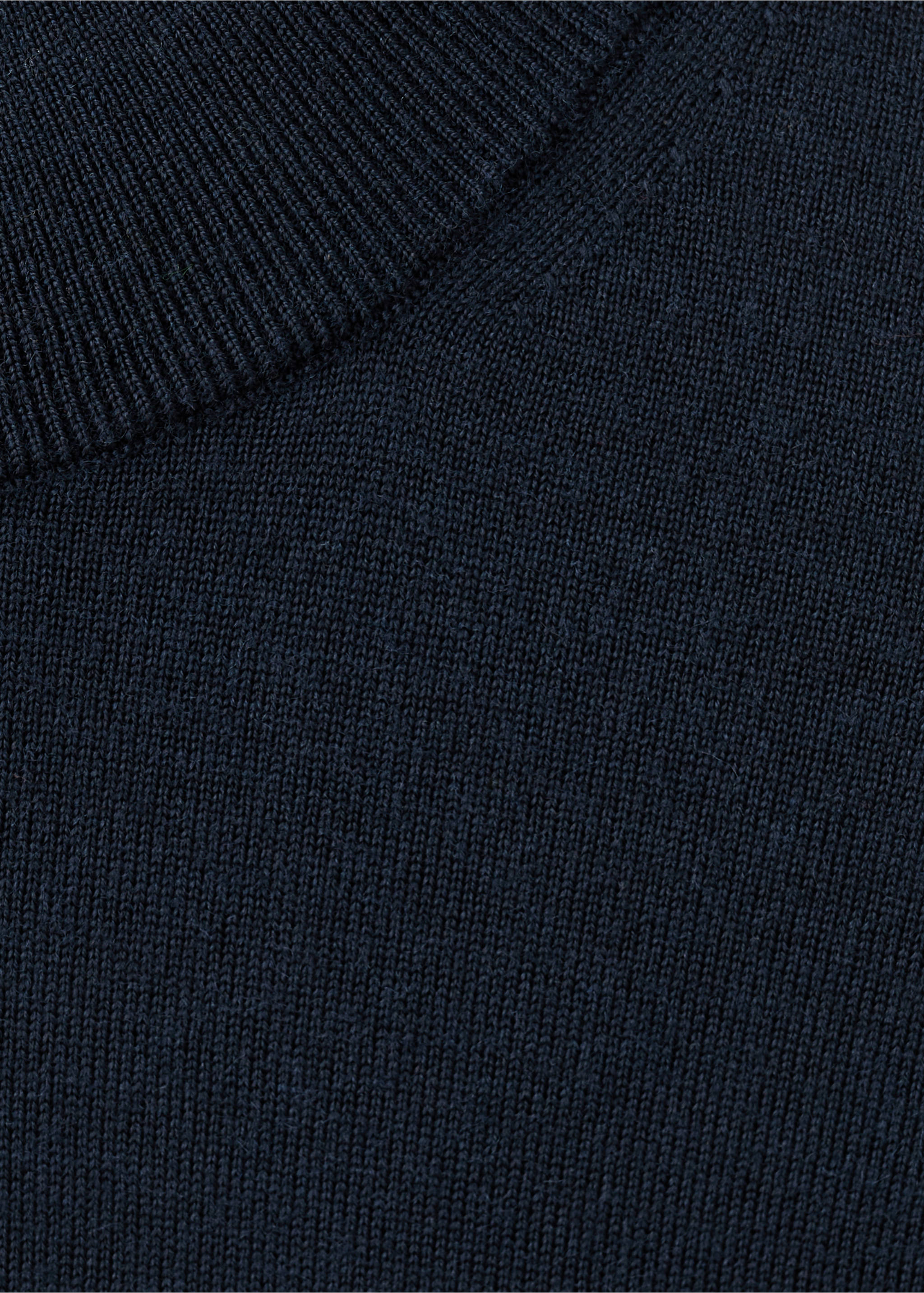 Jersey 100% lana cuello alto - Detalle del artículo 8, Azul marino. Ref: 27031287-00.