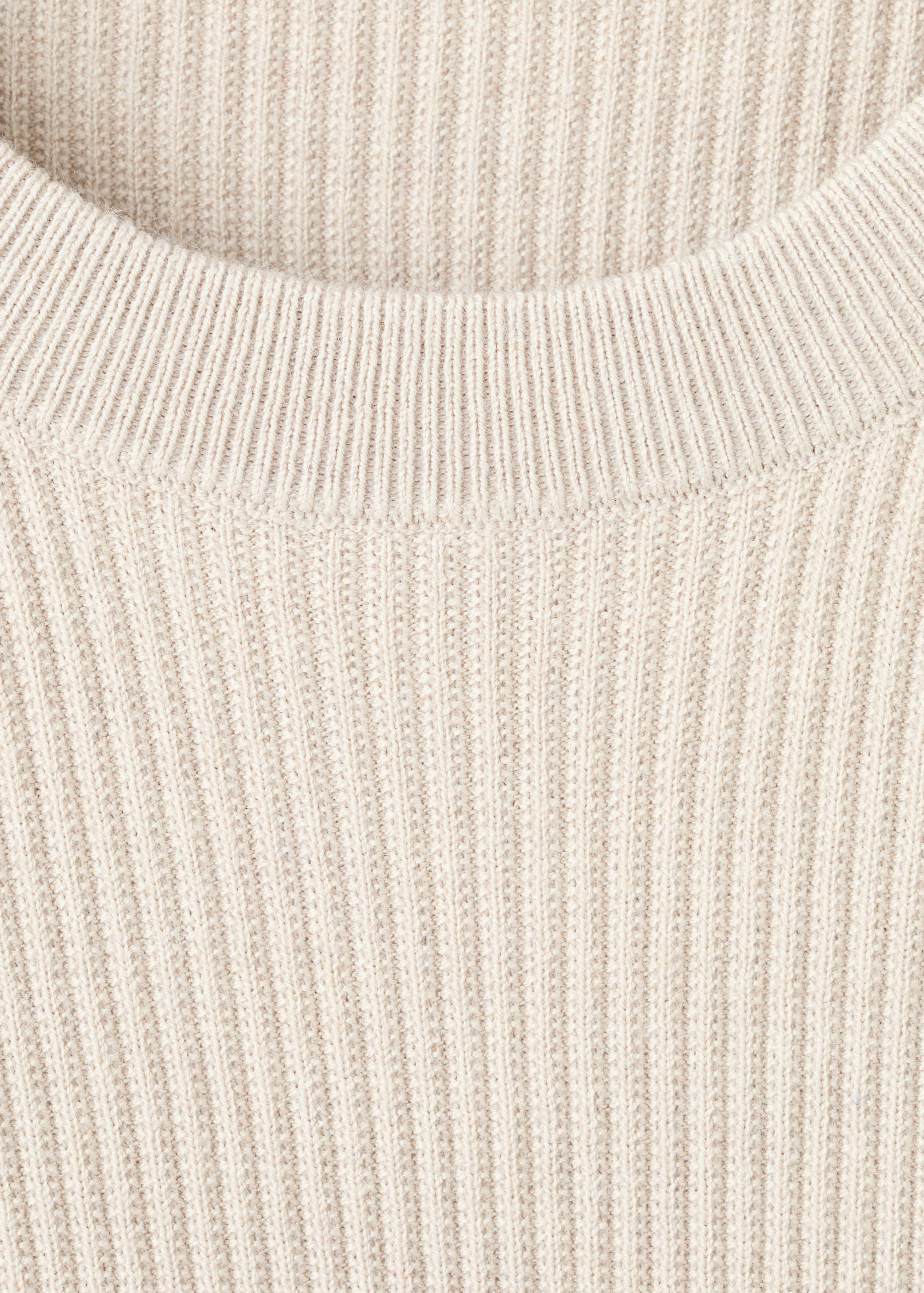 Fine rib-knit cotton sweater - Details of the article 8