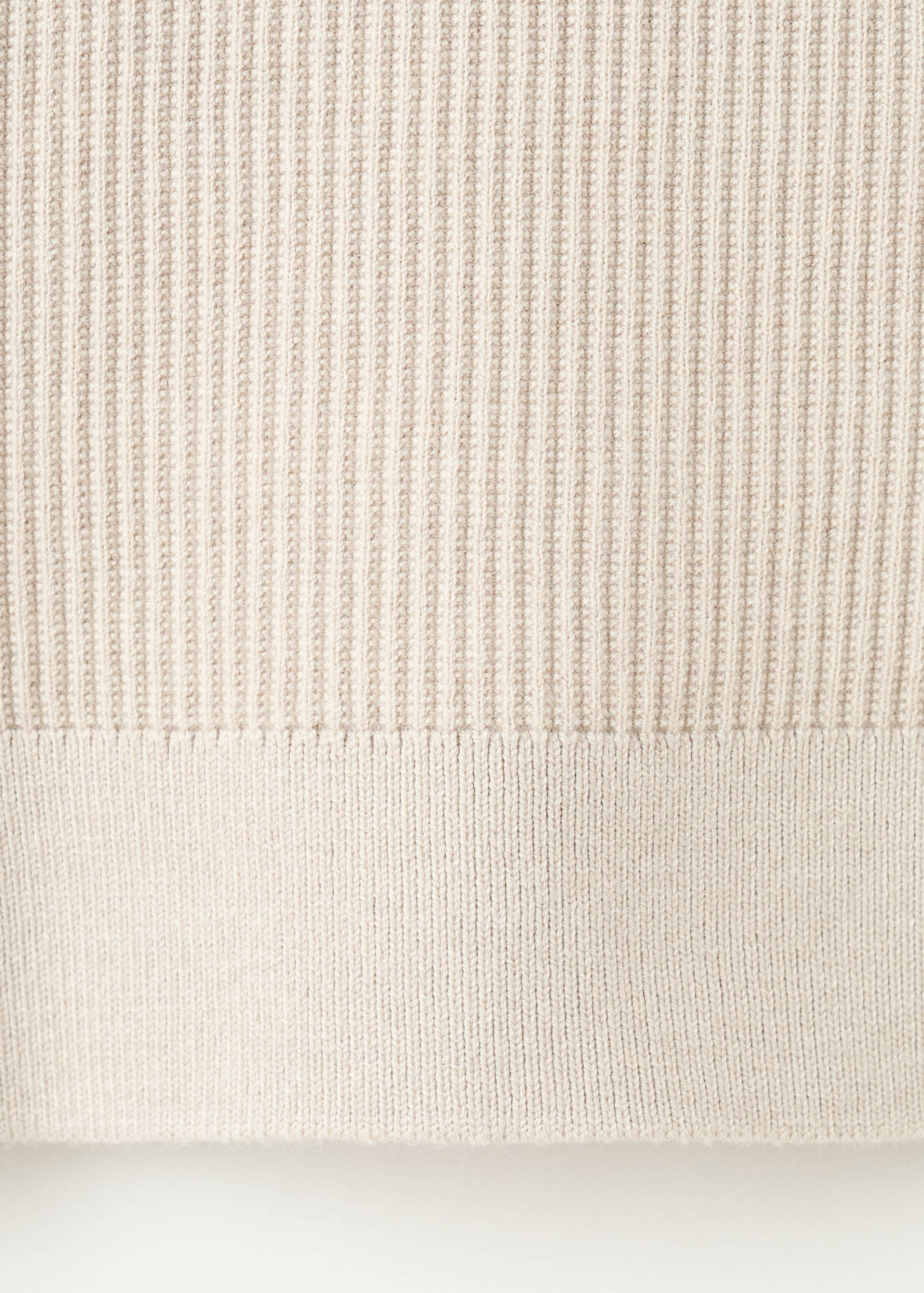 Fine rib-knit cotton sweater - Details of the article 0