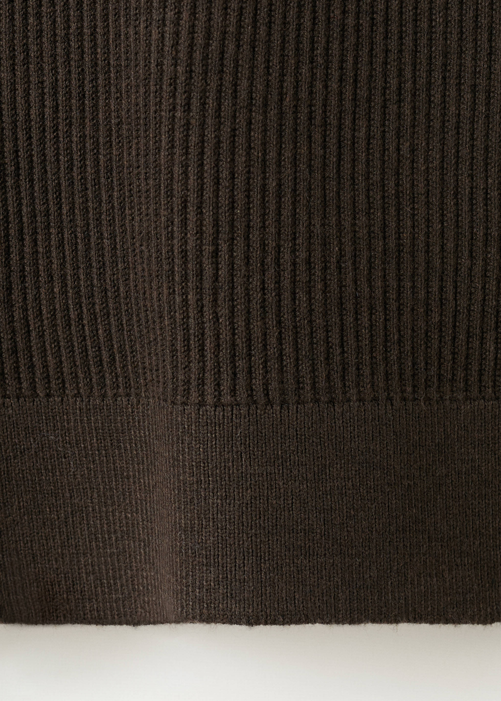 Fine rib-knit cotton sweater - Details of the article 0