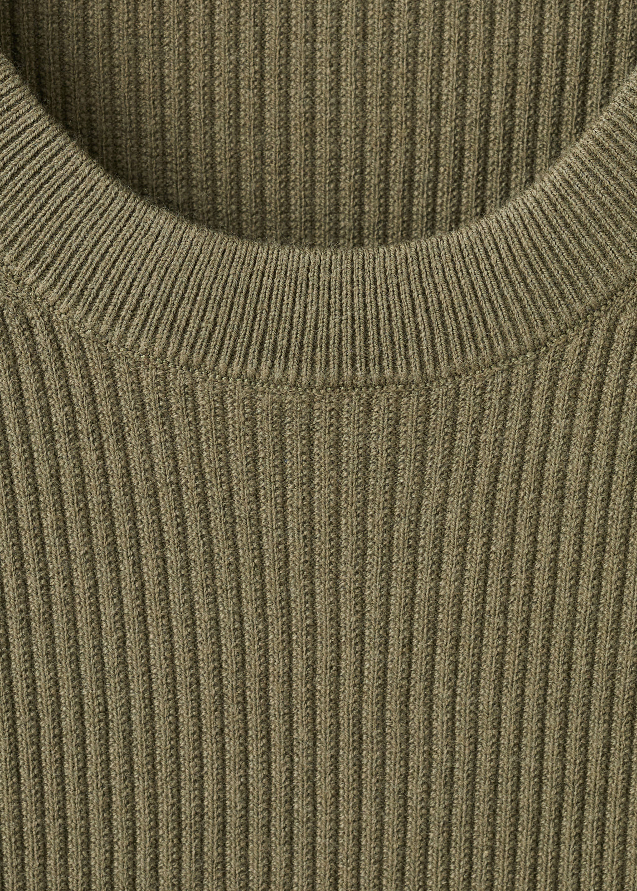Fine rib-knit cotton sweater - Details of the article 8