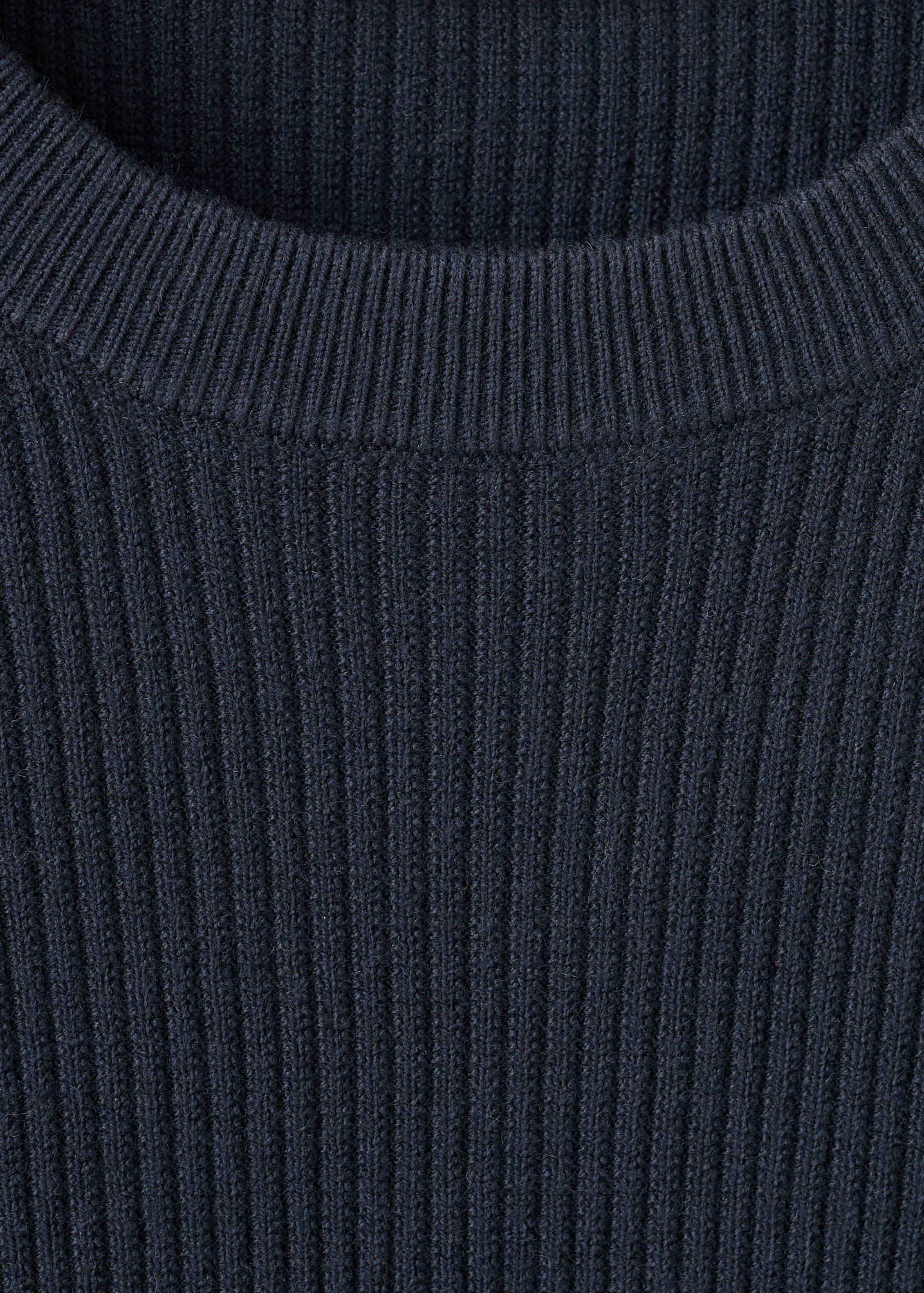 Fine rib-knit cotton sweater - Details of the article 8
