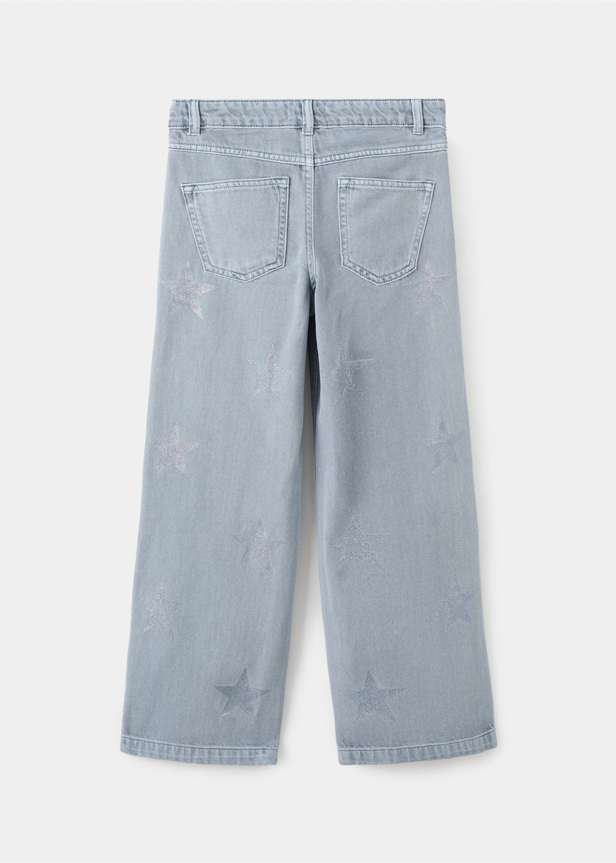 Jean étoiles brillant - Verso de l’article, Bleu. Ref: 27031289-00.