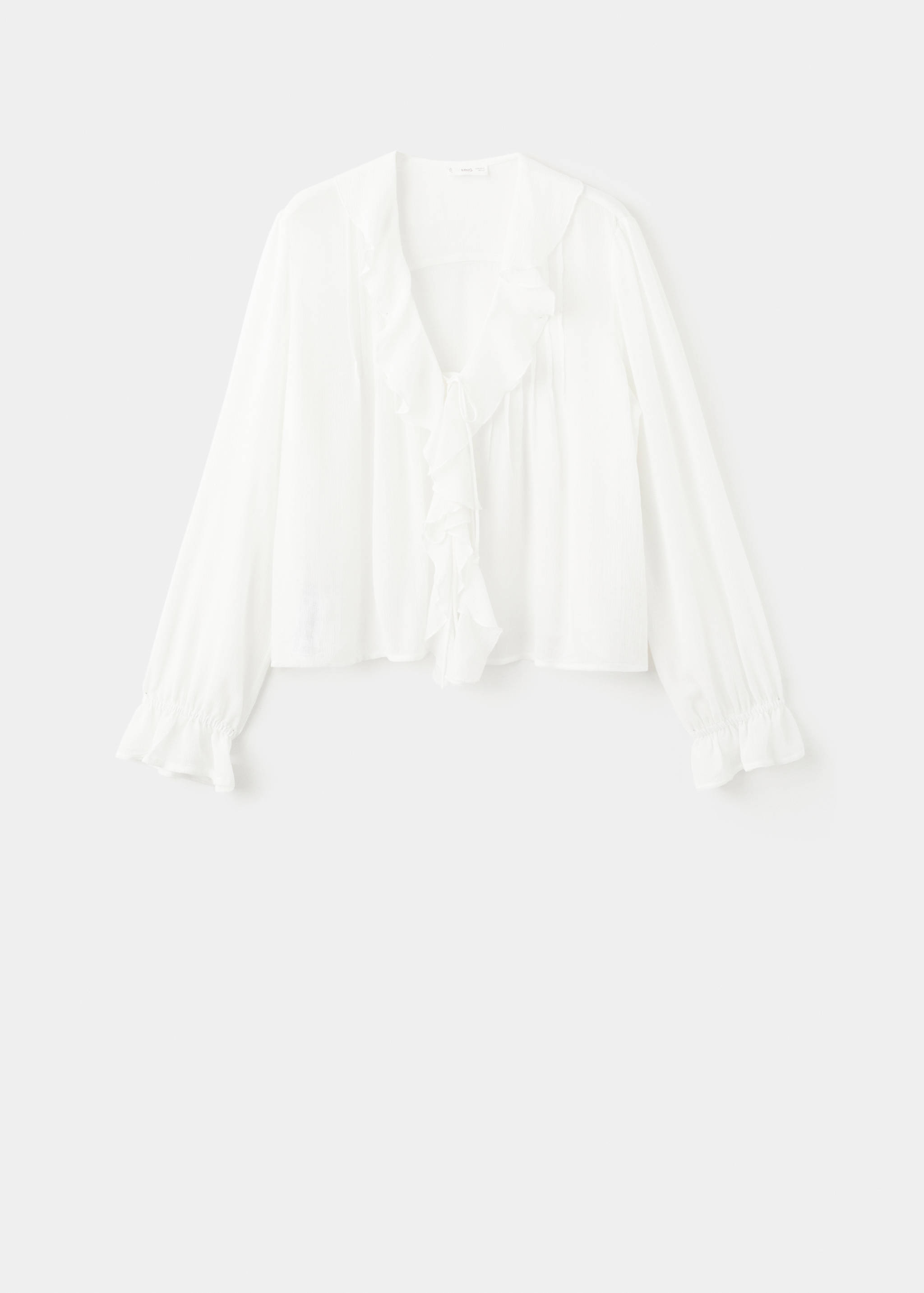 Легкая блуза с воланами - Изделие без модели