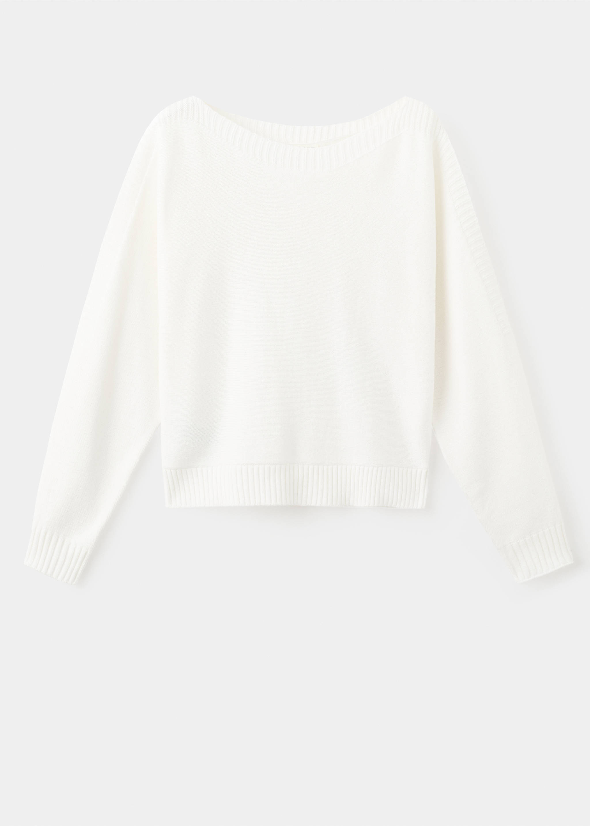 Pull en maille à découpe - Article sans modèle, Blanc. Ref: 27031292-00.