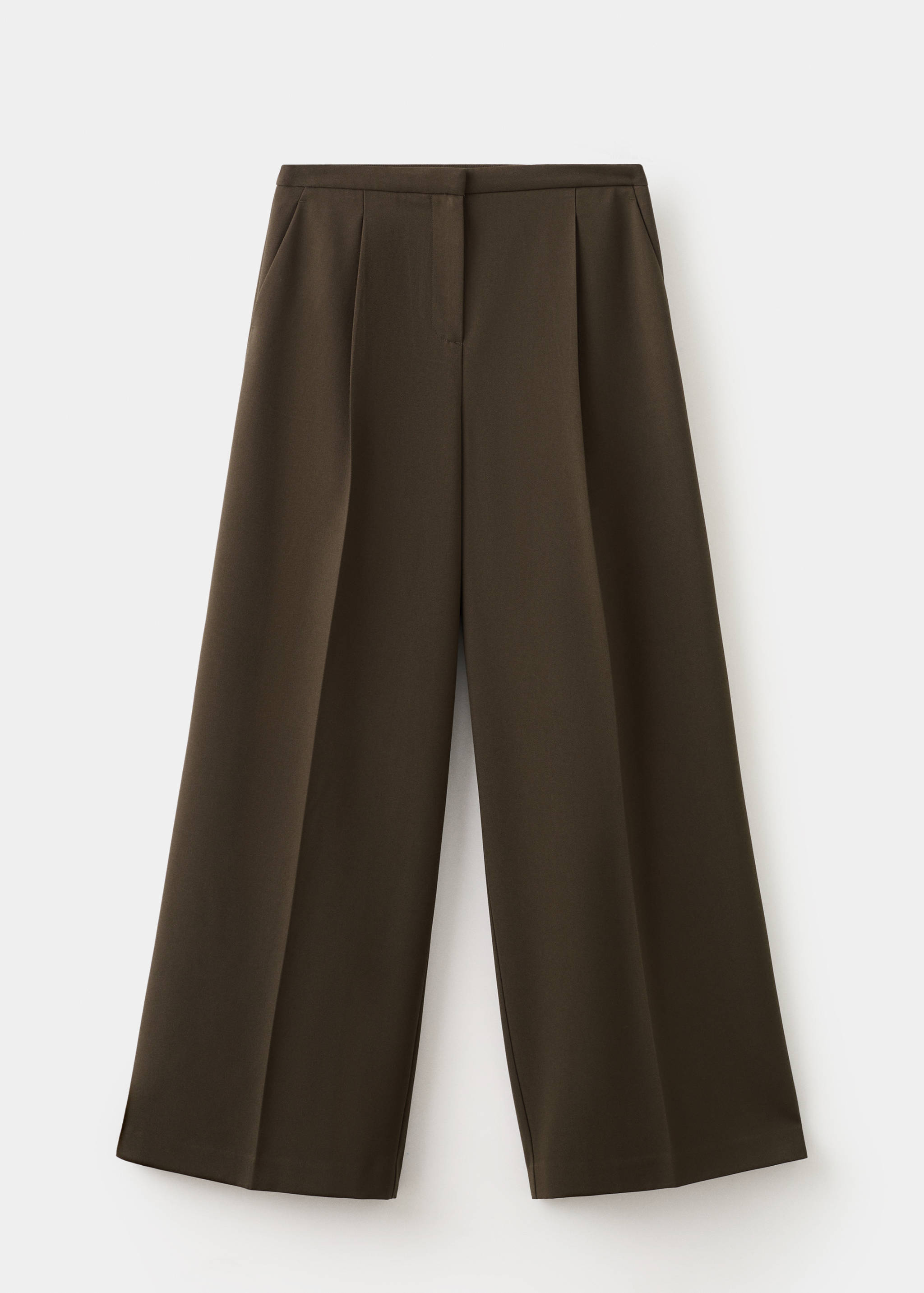 Pantalon wide leg à pinces taille normale - Article sans modèle