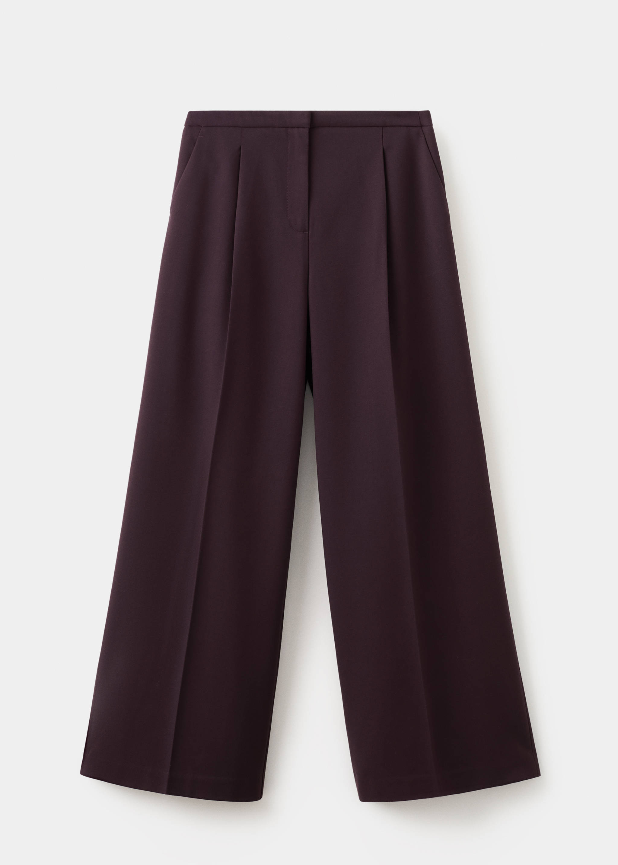 Pantalon wide leg à pinces taille normale - Article sans modèle
