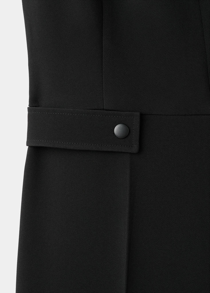Long suit-style jumpsuit — Black