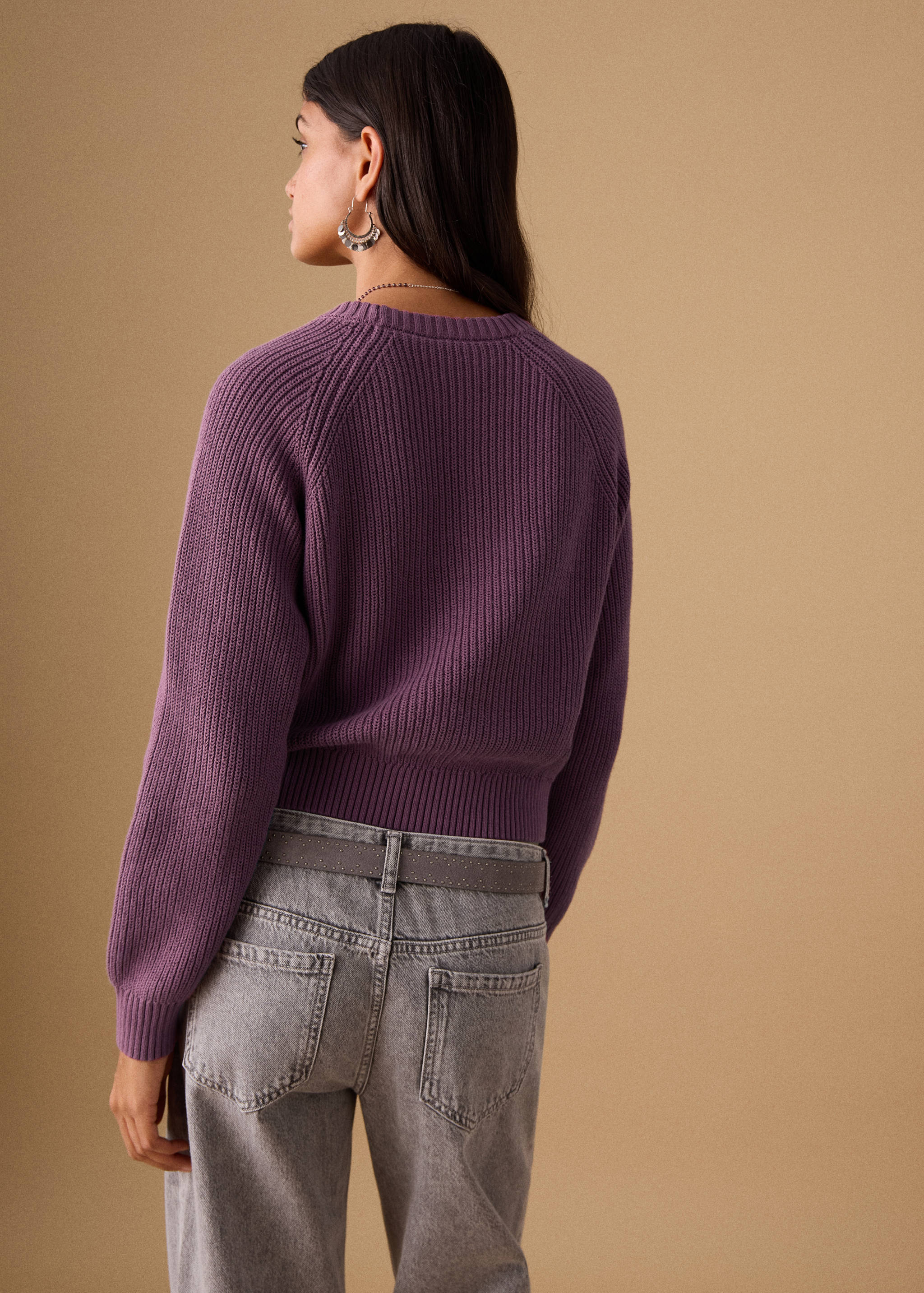 Buttons detail knit sweater - Reverse of the article