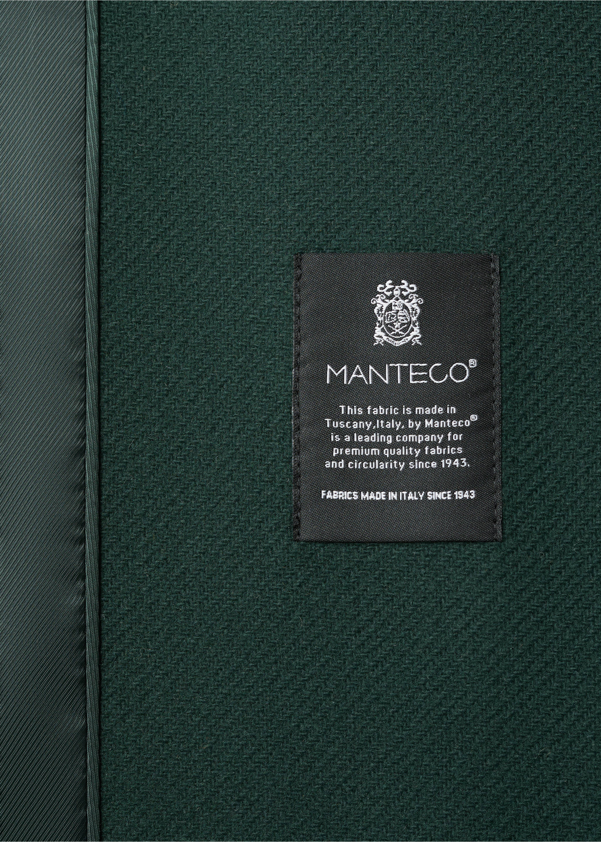 Manteau laine Manteco ceinture - Détail de l'article 0, Vert. Ref: 27031301-00.