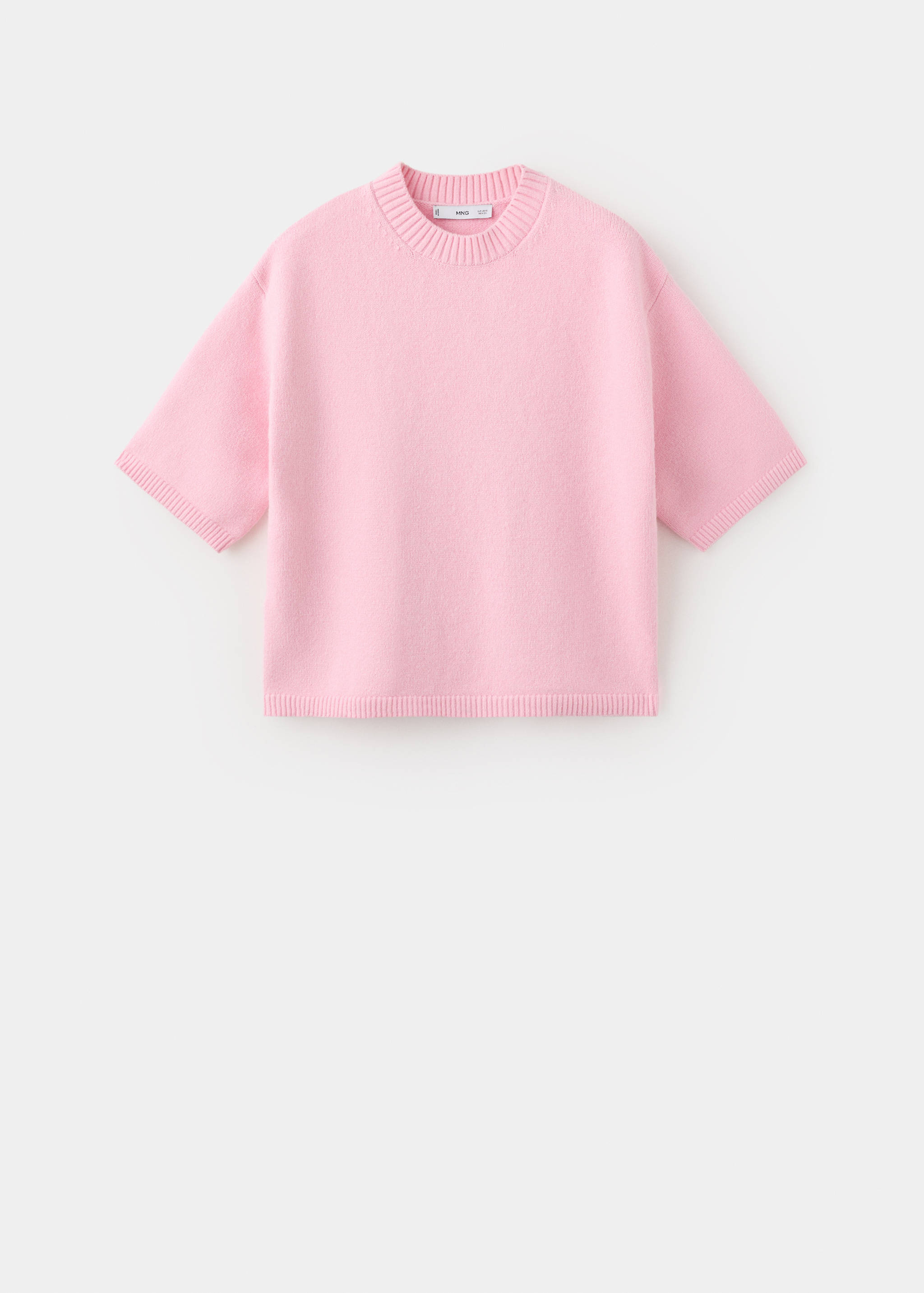 Short-sleeved knitted sweater - Article without model