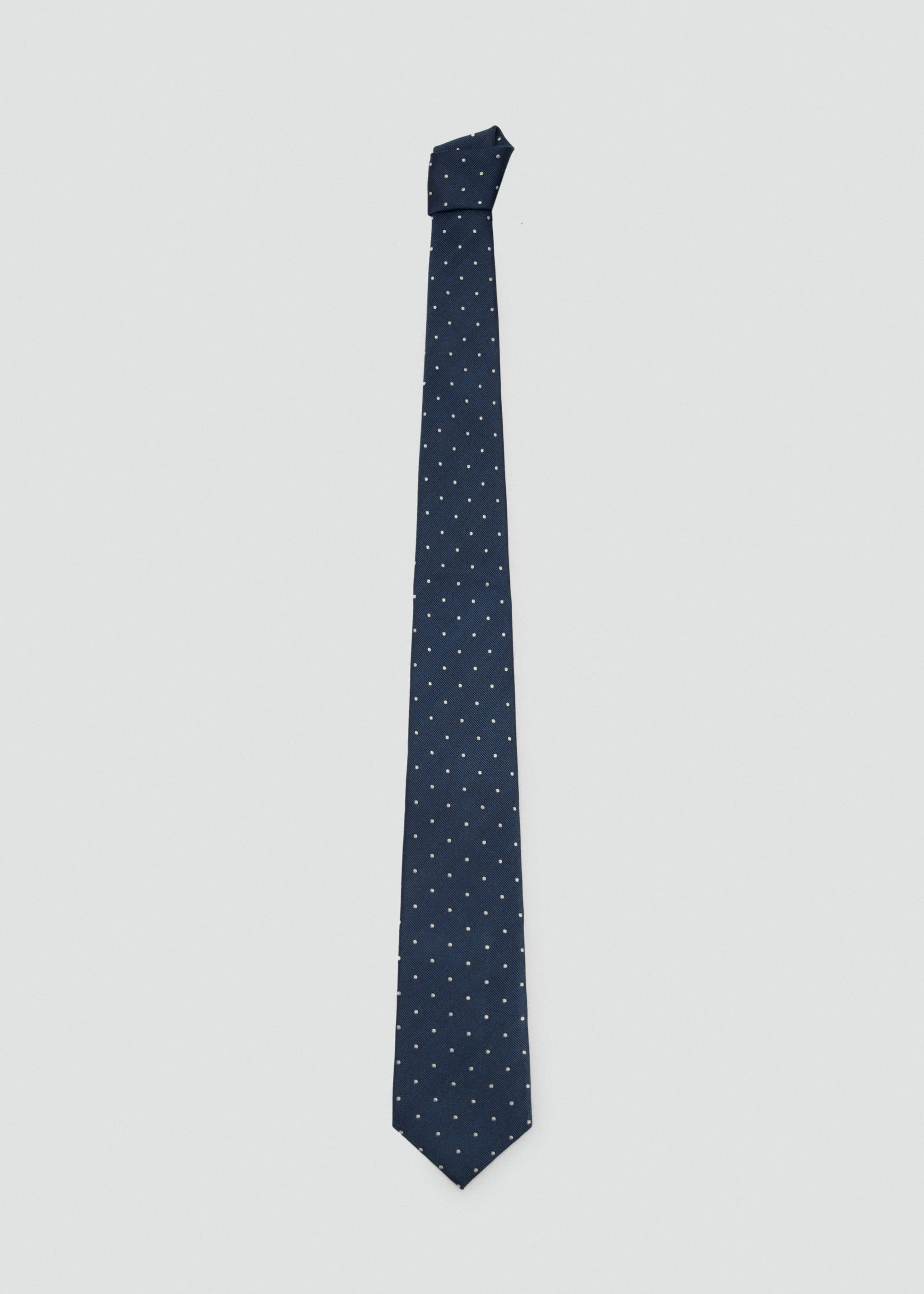 Polka-dot silk tie - Article without model
