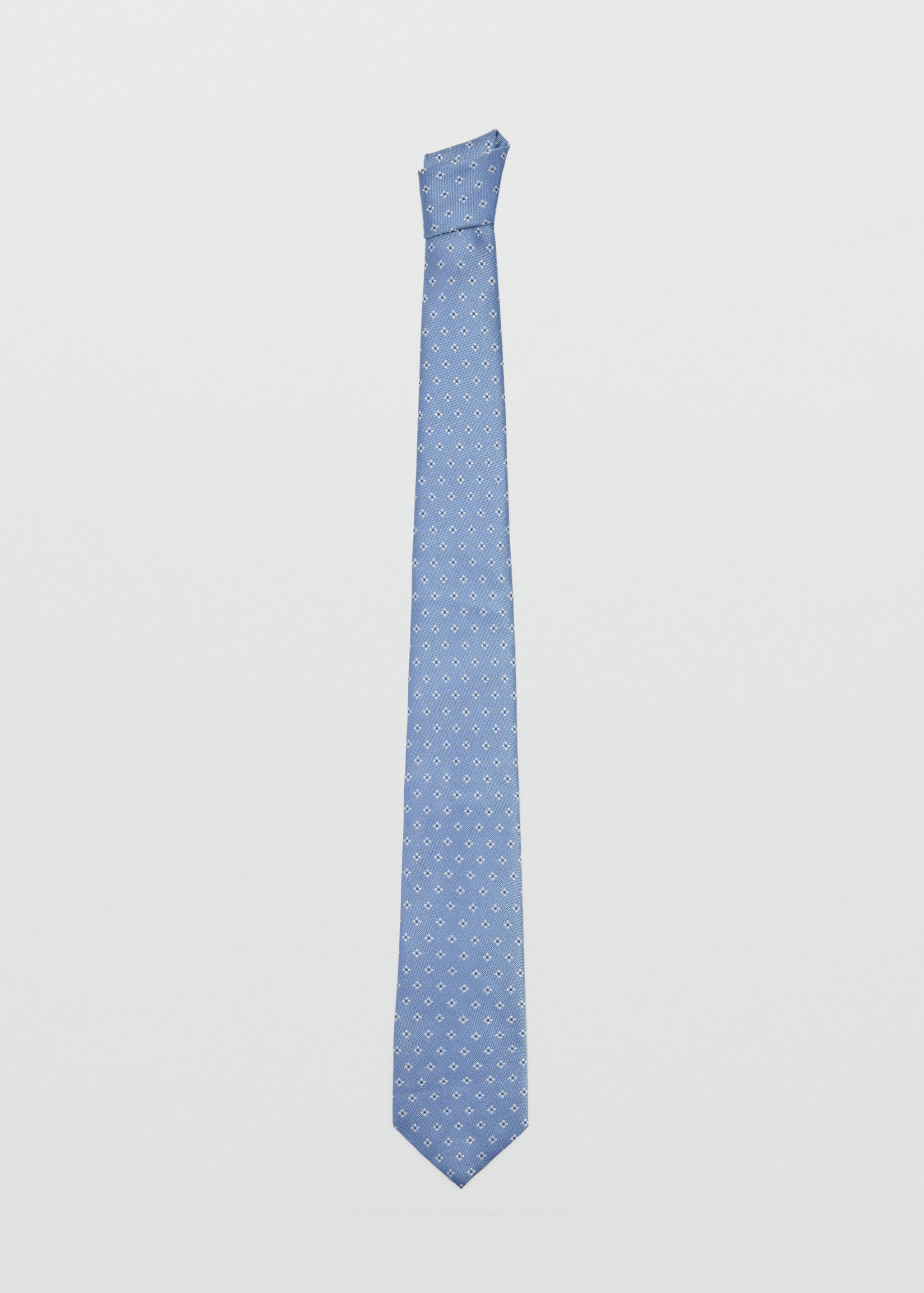 Geometric patterned silk tie - Article without model