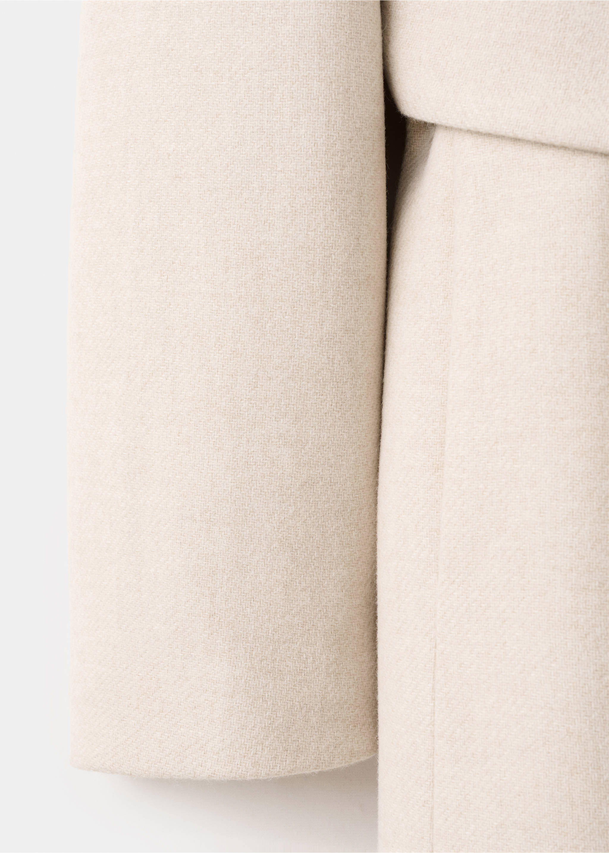 Manteco wool coat with fur collar - Details of the article 0, Light/Pastel Grey. Ref: 27031309-00.