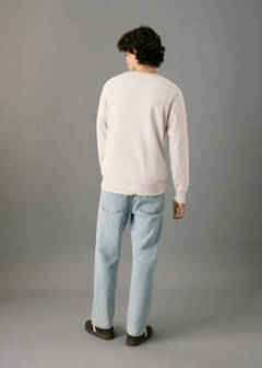 Knitted cotton sweater — Sand 6