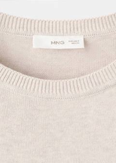 Knitted cotton sweater — Sand 5