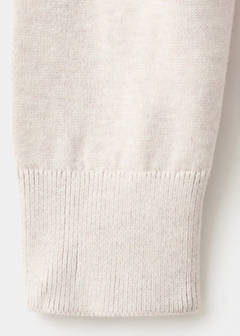 Knitted cotton sweater — Sand 7