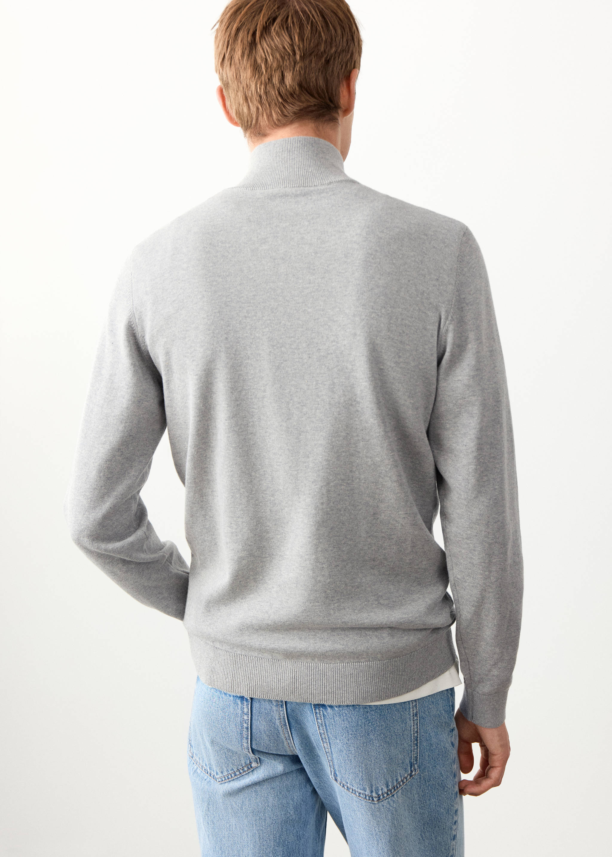 Pullover mit Perkins-Kragen - Rückseite des Artikels