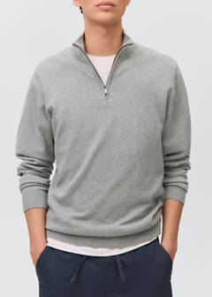 Perkins-neck sweater — Medium Heather Grey 5
