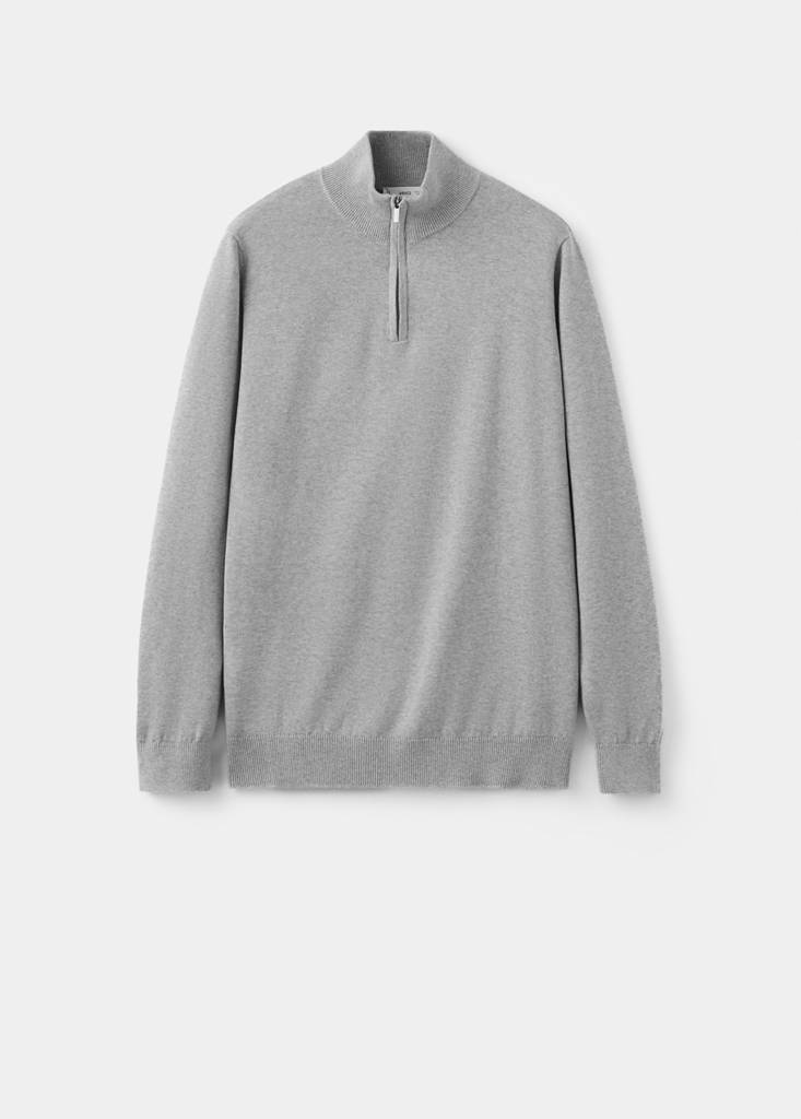 Perkins-neck sweater — Medium Heather Grey
