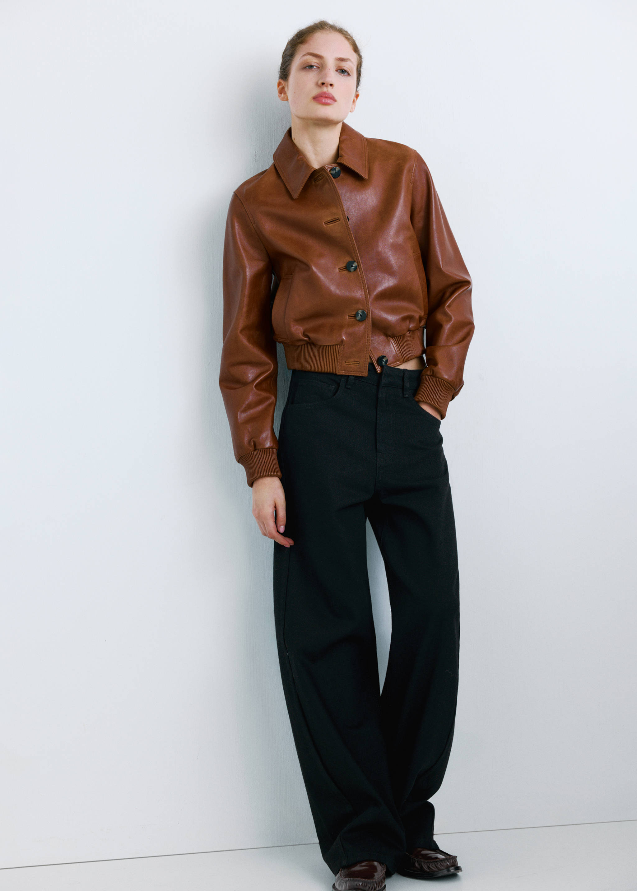 中腰气球牛仔裤 - null