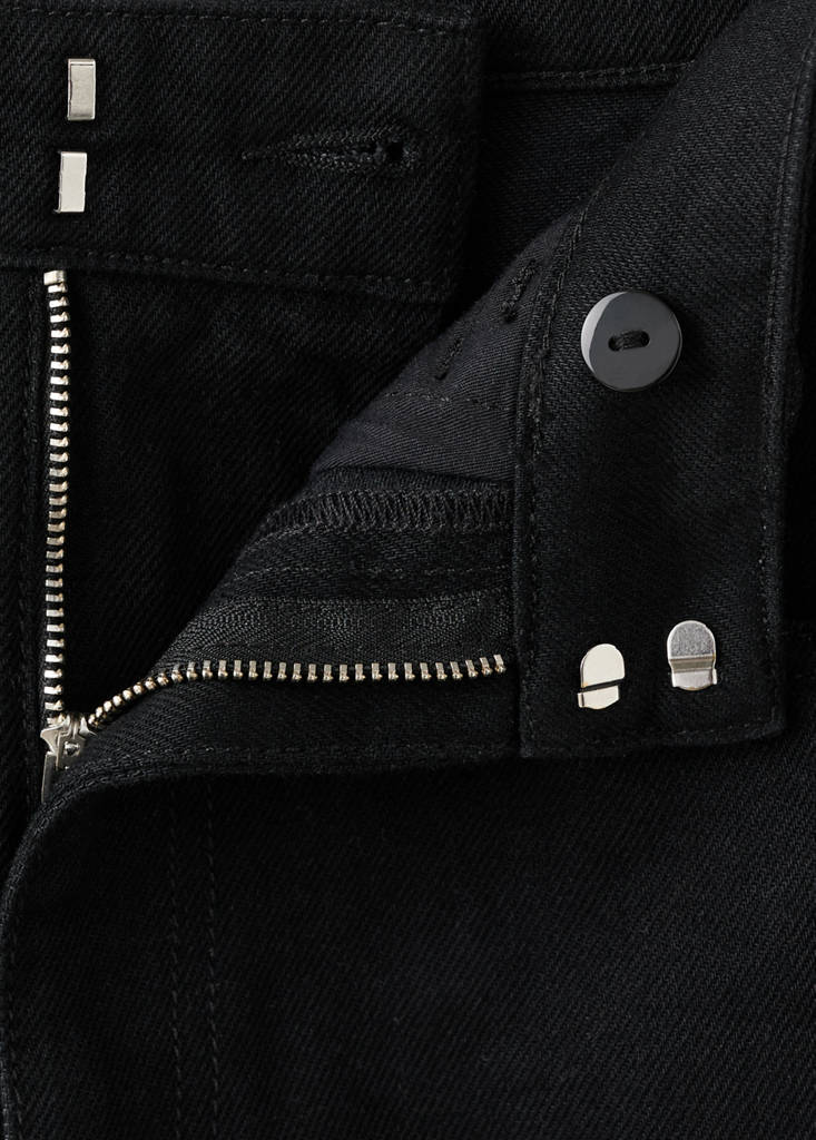 Mid-rise balloon jeans — Black denim