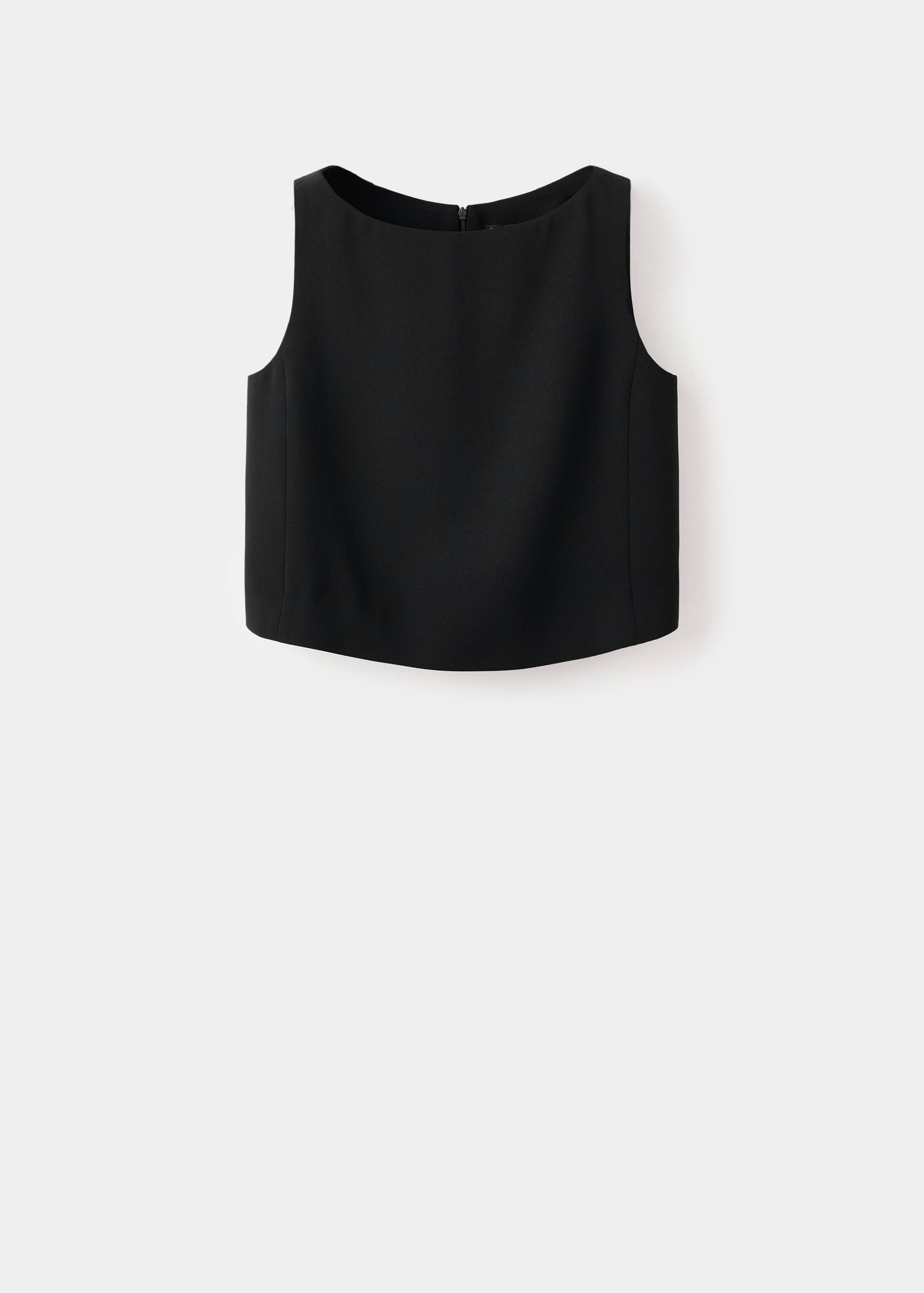 Cropped suit waistcoat - Article without model