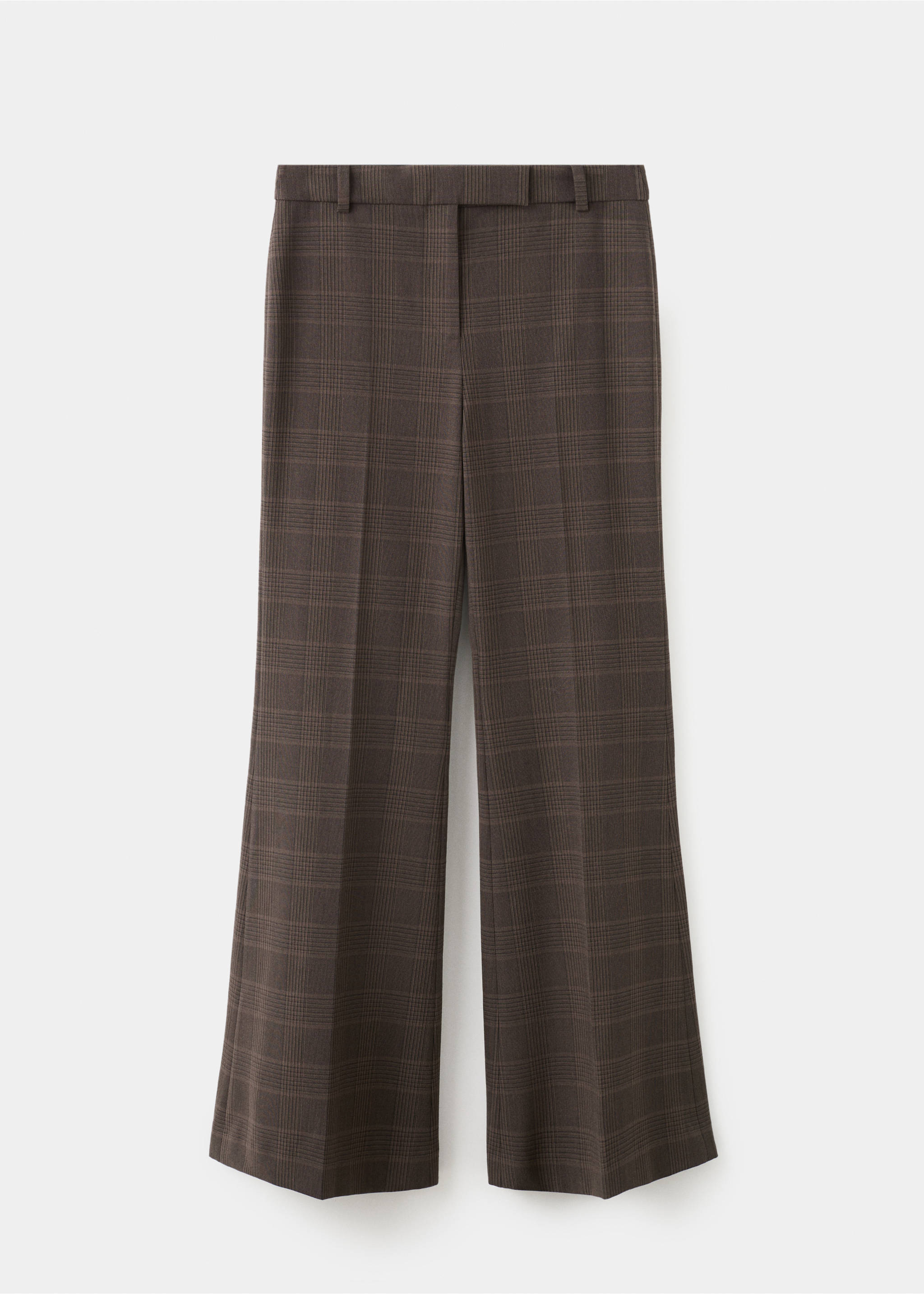 Pantalon de costume à carreaux - Article sans modèle, Marron. Ref: 27031324-00.