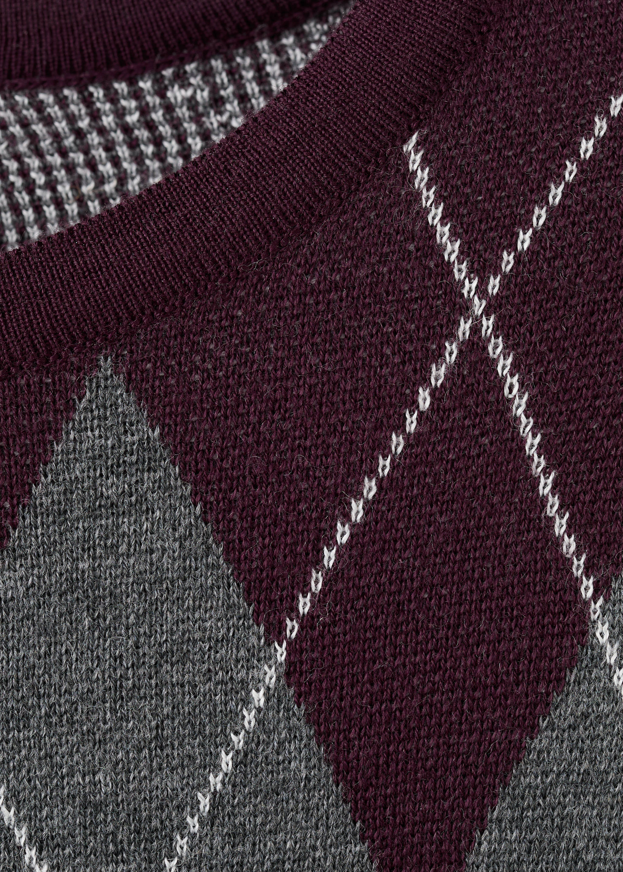 Argyle knit sweater - Details of the article 8
