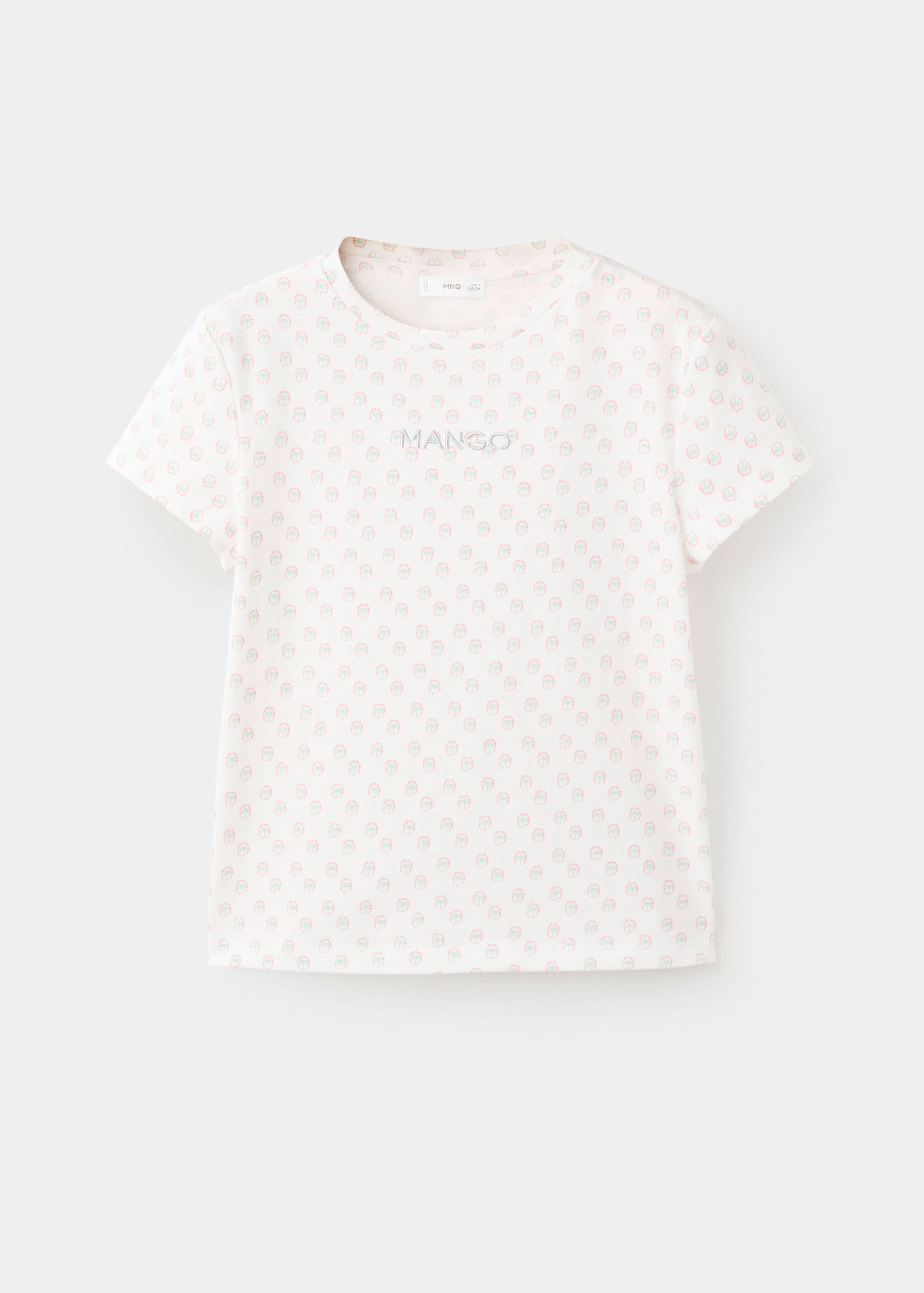 Embroidered printed T-shirt - Article without model