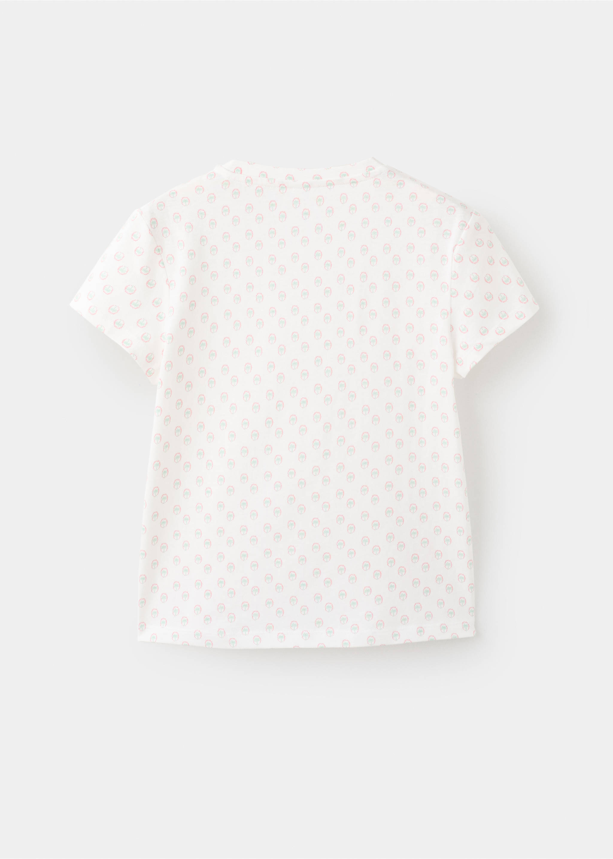 Embroidered printed T-shirt - Reverse of the article, Off White. Ref: 27031510-00.