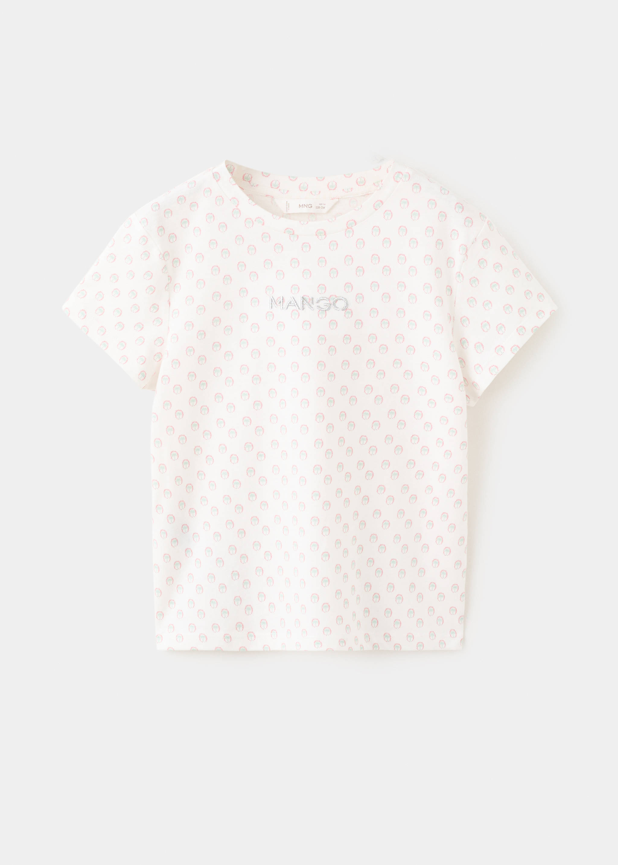 Embroidered printed T-shirt - Article without model