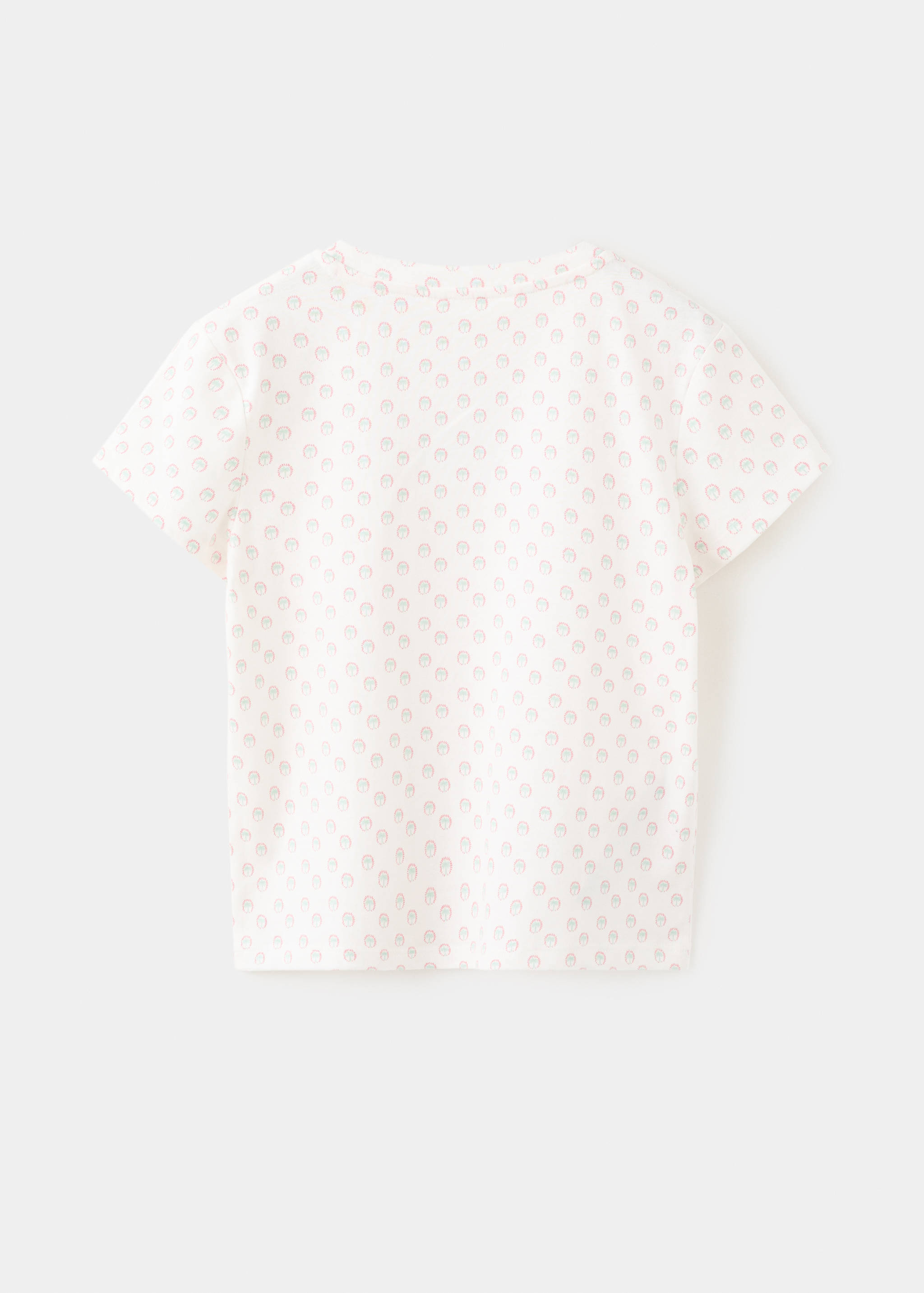 Embroidered printed T-shirt - Reverse of the article