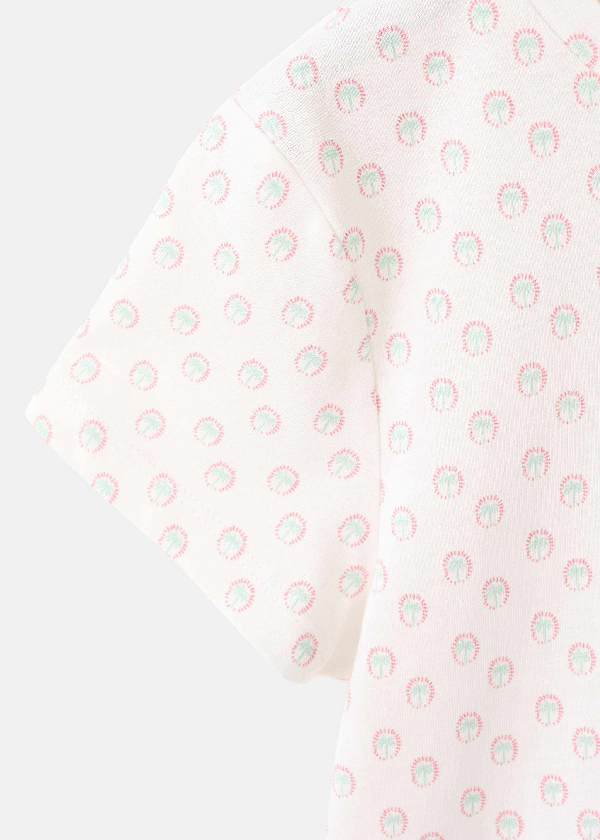 Embroidered printed T-shirt - Details of the article 0