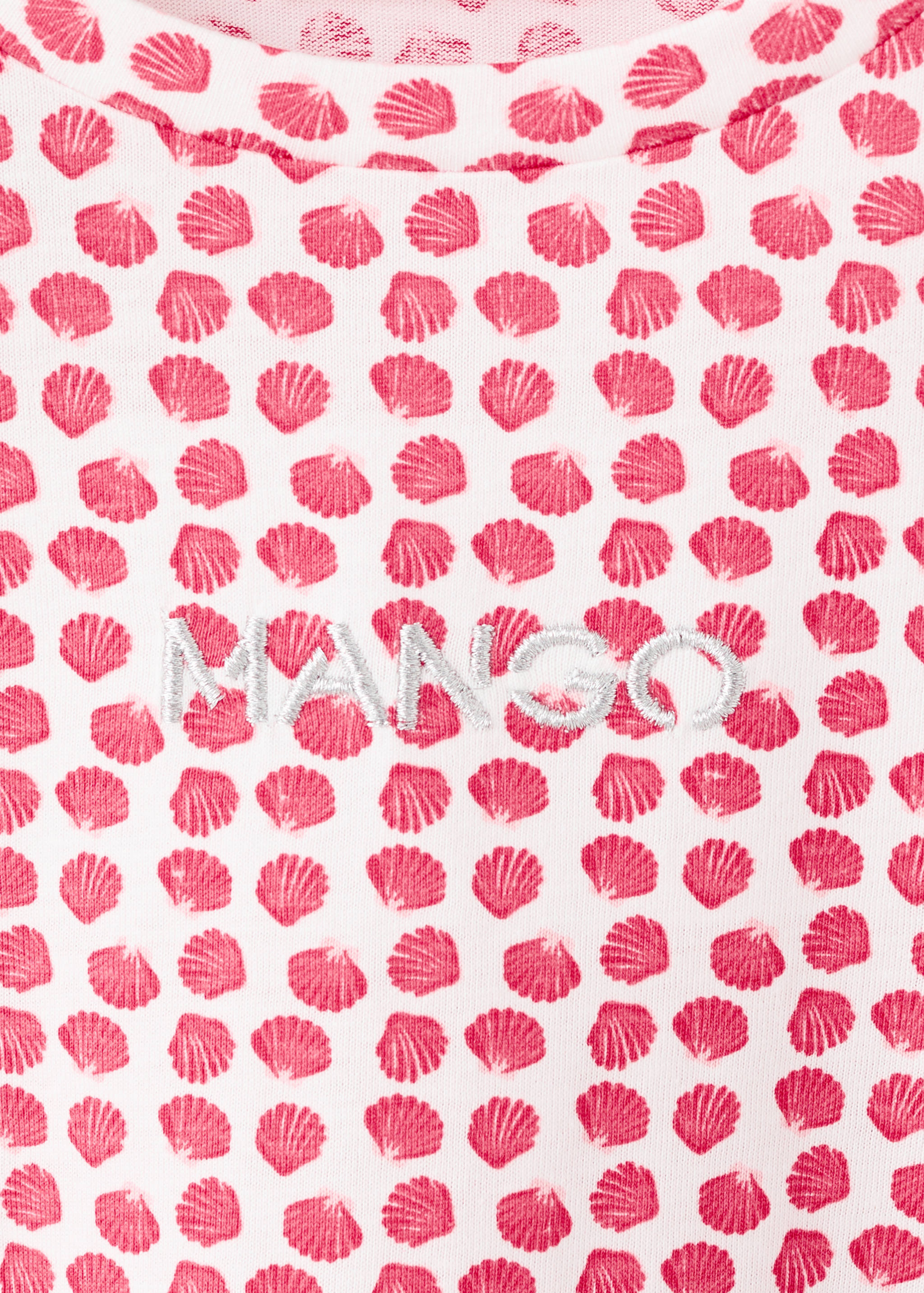 Gemustertes T-Shirt mit Stickerei - Detail des Artikels 8