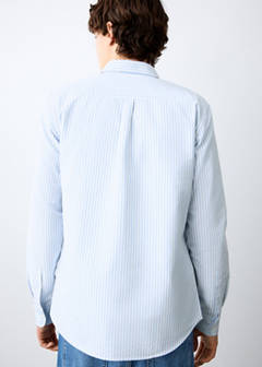 Striped Oxford shirt — Sky Blue 9
