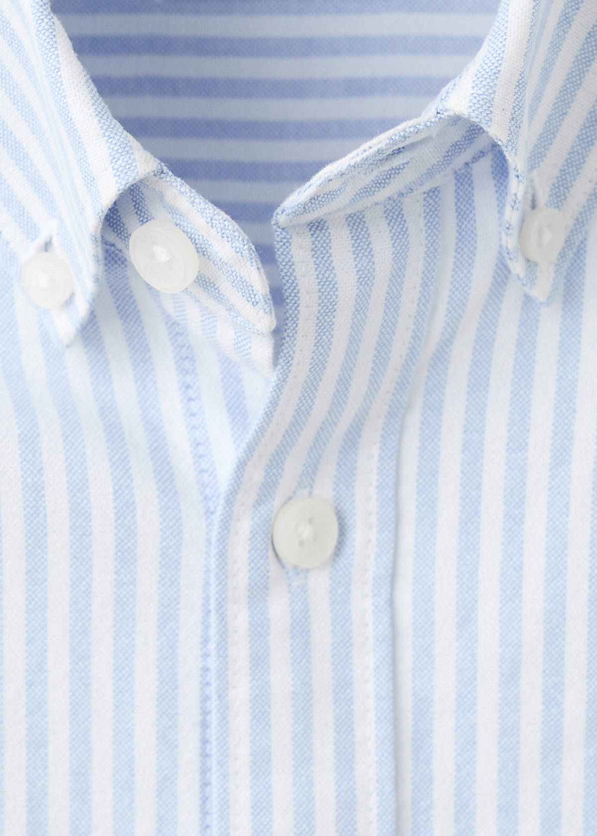 Striped Oxford shirt — Sky Blue
