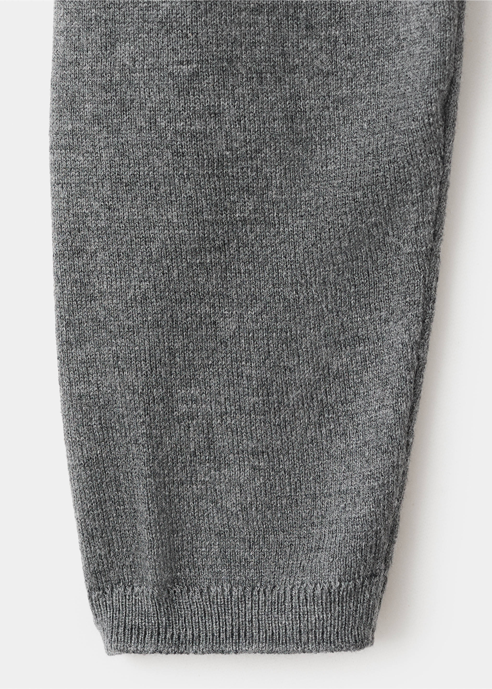 Вязаный кардиган с воланами - Деталь изделия 8, Меланжевый средний серый . Ref: 27031514-00.