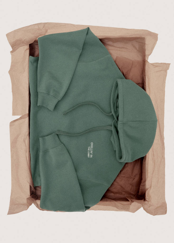 Printed hoodie — Green